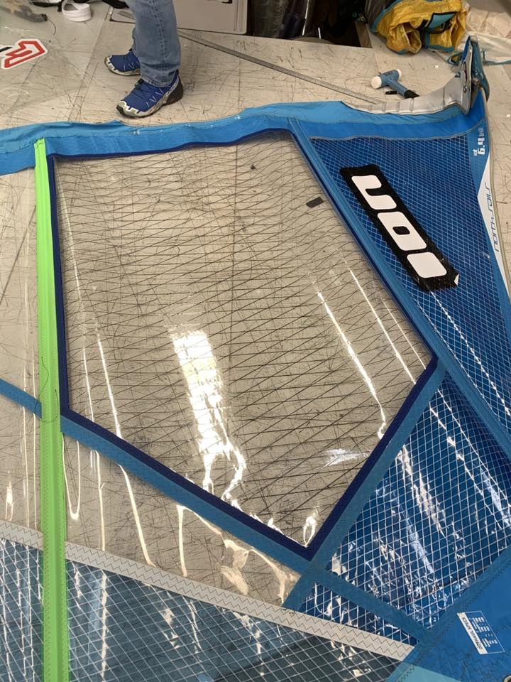 Windsurfing Sail Repair Image